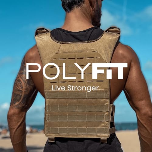 Image of POLYFIT (Fortify) Vest and Weight Plate Bundle - 14 LBS Vest