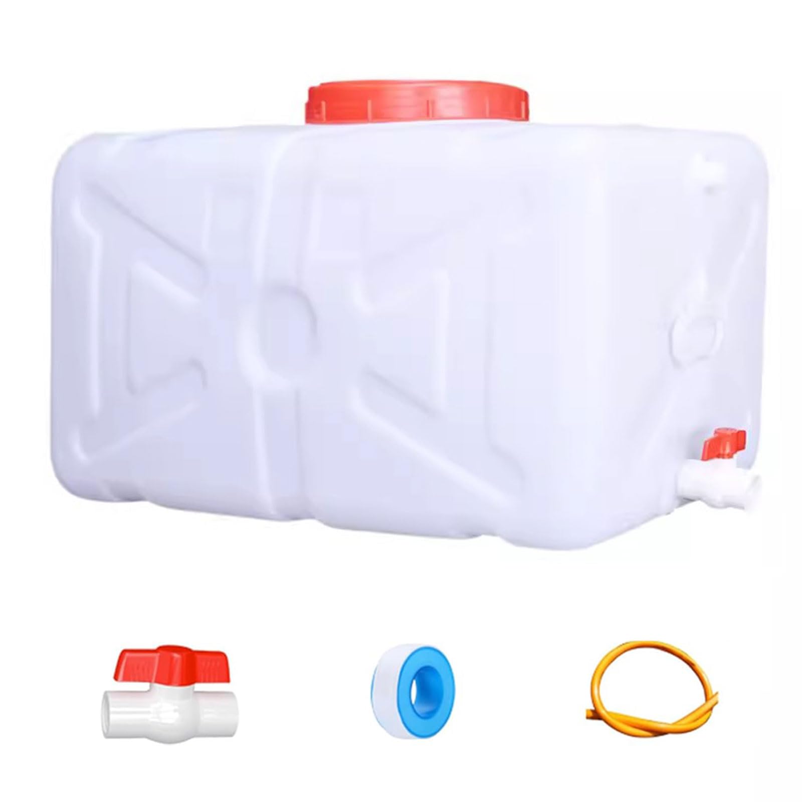 Tanica Acqua con Rubinetto Grado Alimentare Contenitore Acqua Campeggio per Acqua Potabile Cucina, Camper, 20-200L Plastica Senza BPA(Size:80L,Color:Bianco)