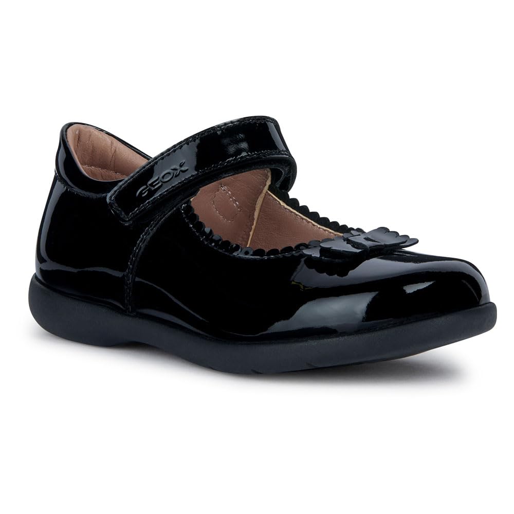 Geox J Naimara Girl A Ballet Flat, Black, 2.5 UK