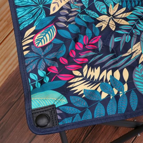 Chaise de camping pliable bleue camouflage pour extérieur