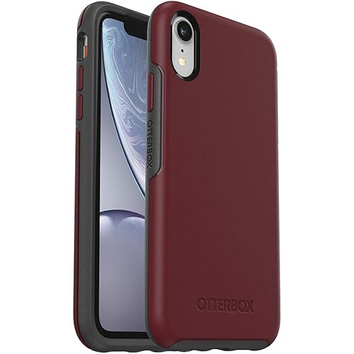 OtterBox SYMMETRY SERIES Case for iPhone Xr - Retail Packaging - FINE PORT (CORDOVAN/SLATE GREY)