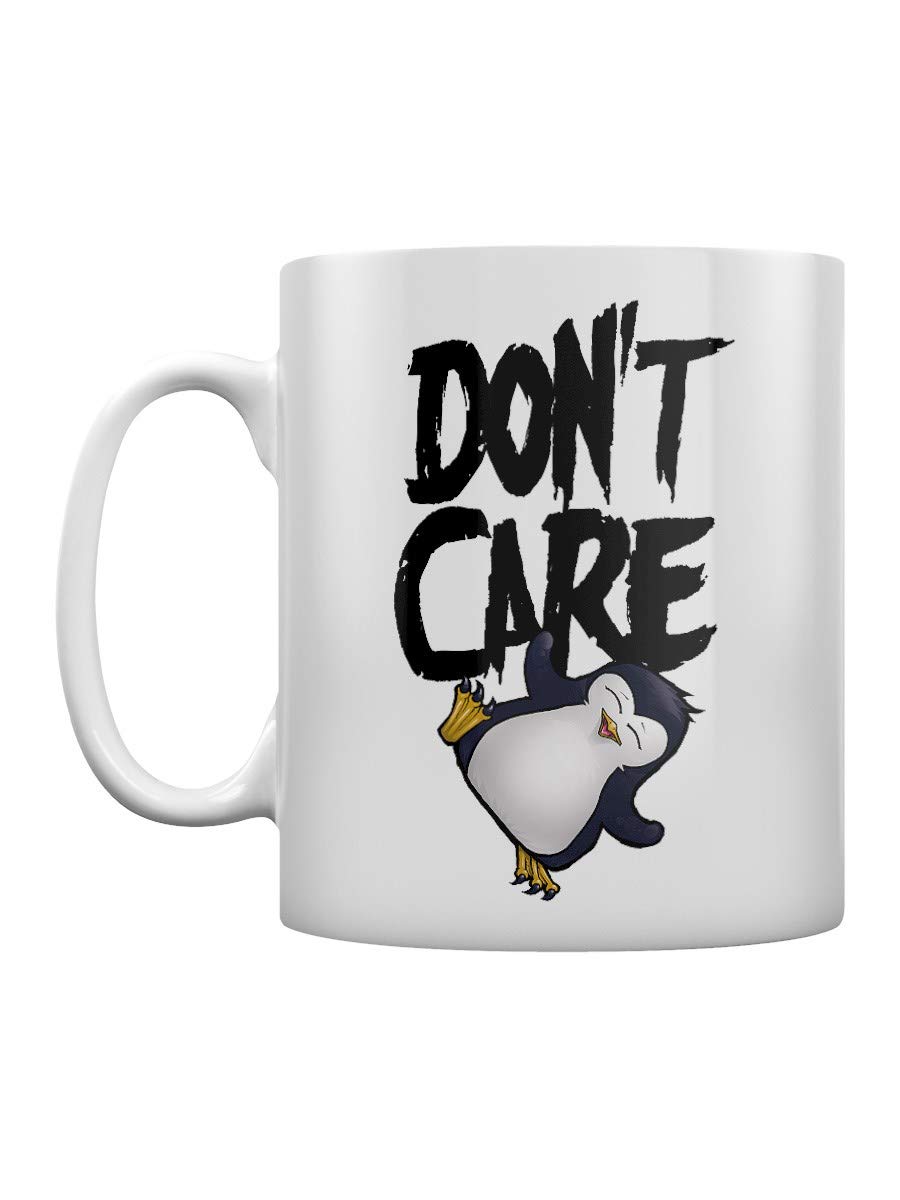 Psycho Penguin White Don't Care Mug For Tea Or Coffee