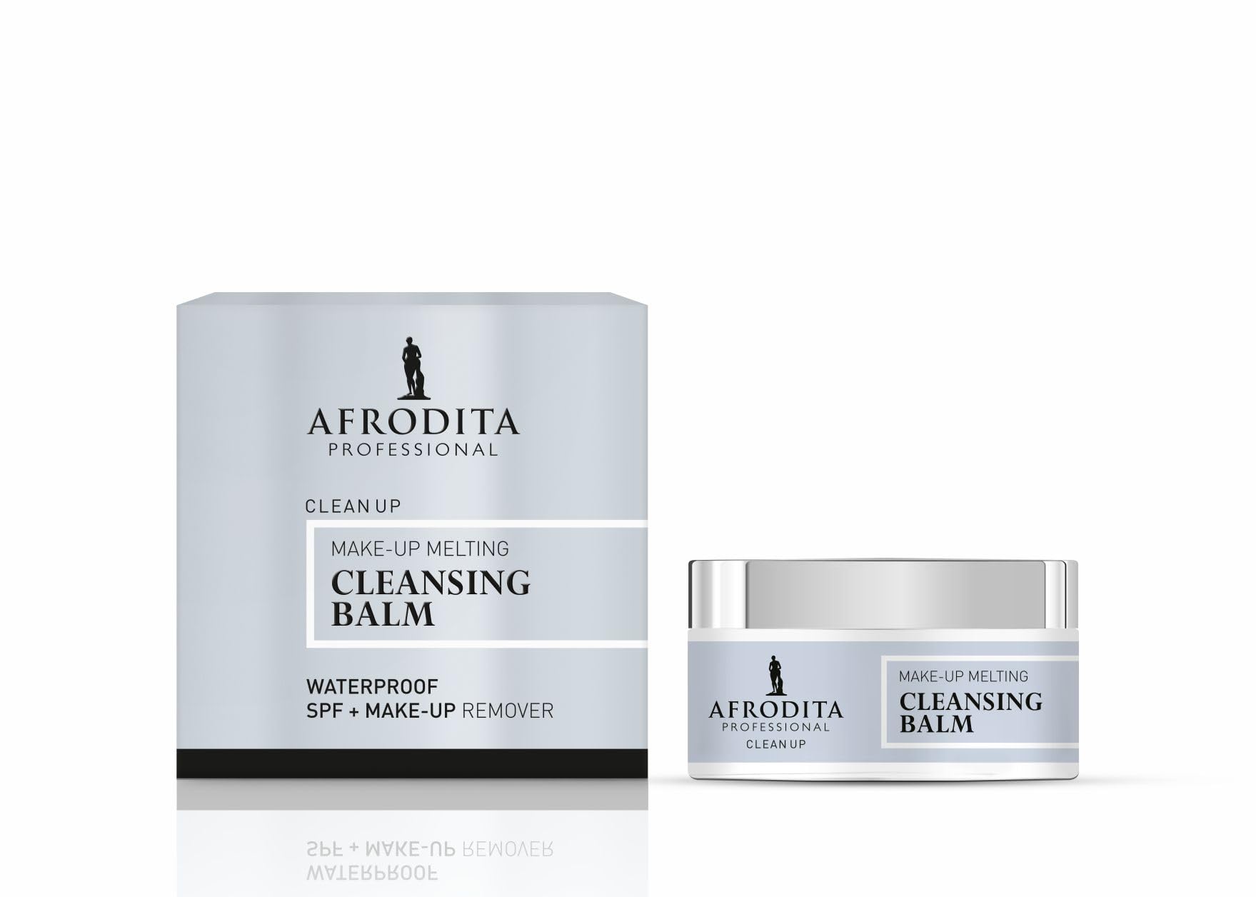 Afrodita Professional Clean Up Cleansing Balm 100 ml, Premium ölbasierter Make-up Entferner & Gesichtsreinigungsbalsam, Waterproof, mit Ceramiden Shea Butter & Kokosöl, für trockene empfindliche Haut