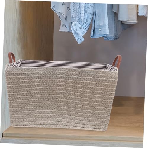 Panier de rangement en osier grand format pliable pour chambre