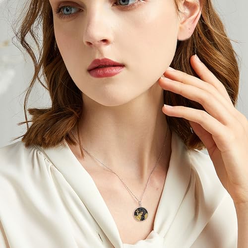 Bastet Sterling Silver Egyptian Cat Pendant Necklace - Ankh Eye of Horus Black Cat Gifts for Women & Men2