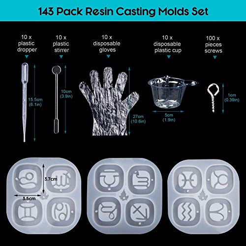 Stampo Silicone 143 Pezzi, 3 Pezzi Costellazione