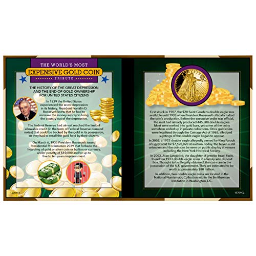 World's Most Expensive Coin Tribute| Coins For Kids | $20 Gold Piece Replica | Saint- Gaudens Design- American Coin Treasures