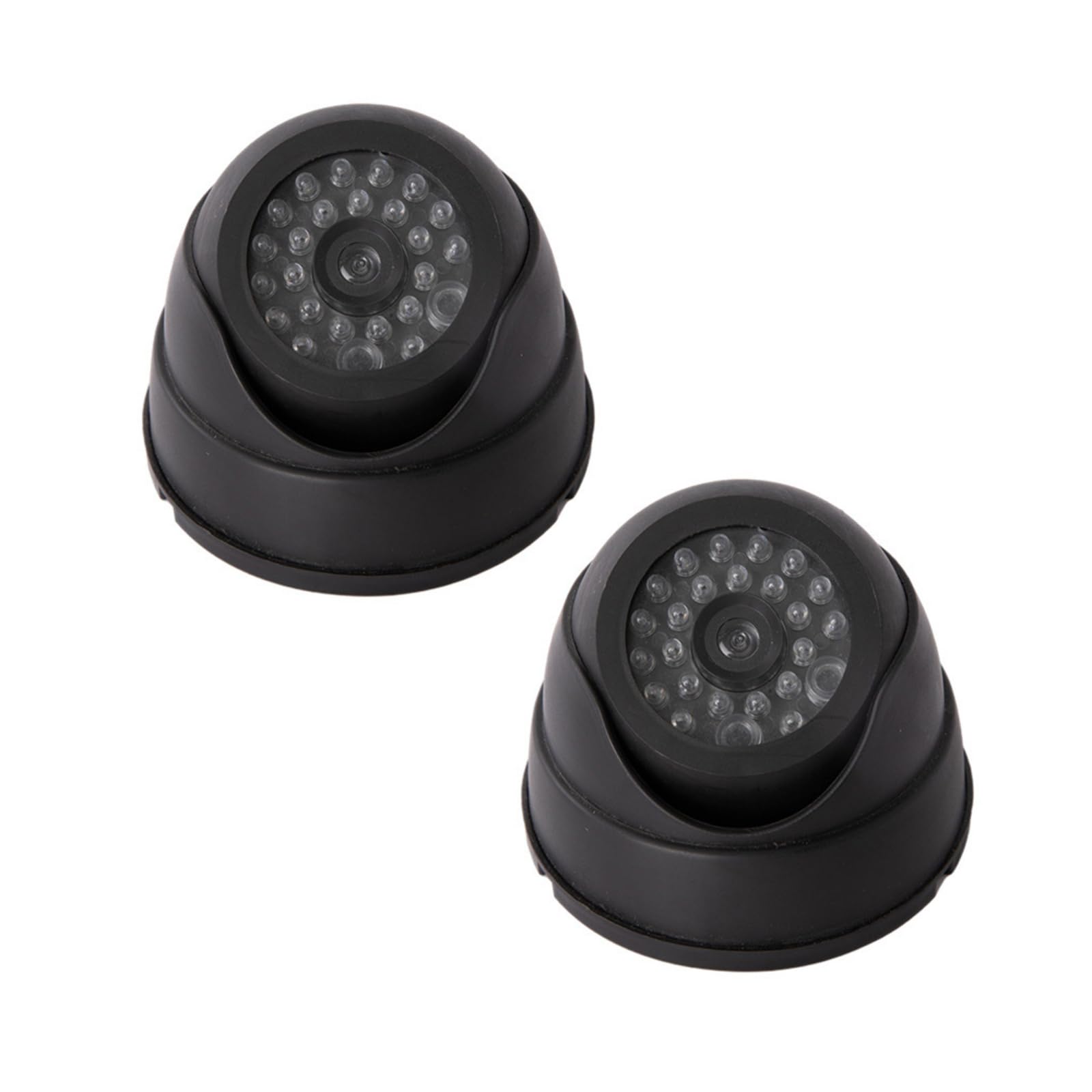 Realistic Fake Security Camera with LED Flashing Light for Indoor Outdoor Use Battery Powered Surveillances Camera Fake Security with LED Blinking Light