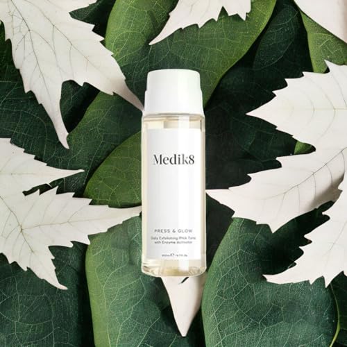 Medik8-Press-Glow-Daily-Exfoliating-PHA-Tonic-with-Enzyme-Activator-Polyhydroxy-Acid-Toner-Gentle-Cleansing-Exfoliant-for-Clarifying-Skin-Toning-and-Redness-For-Radiant-Glass-Skin-67-oz Medik8 Press & Glow Daily Exfoliating PHA Tonic with Enzyme Activator - Polyhydroxy Acid Toner - Gentle, Cleansing Exfoliant for Clarifying, Skin Toning, and Redness - For Radiant Glass Skin - 6.7 oz - Image 5