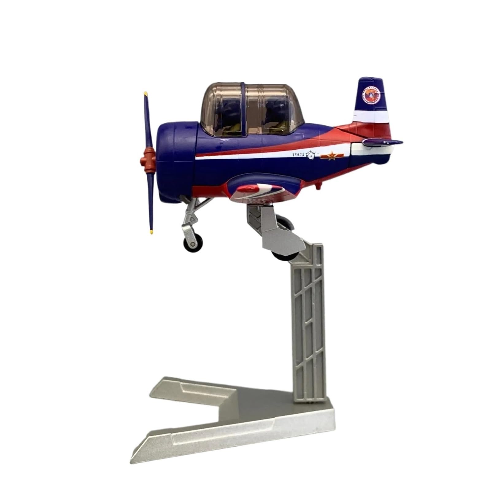 Imprescindible para coleccionistas Modelos de Aviones a pequeña Escala para Aniversario Versión Q de Dibujos Animados Edición Conmemorativa Avión de Combate Recto Modelo de Metal estático Kit de