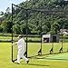 FORTRESS 360° Mobile Cricket Cage [Test Grade] | Pop Up Goals for Cricket | Cricket Set | Cricket Box Netting Cage System | Cricket Net Batting Cage | Sports Equipment (24ft, Without Padding)