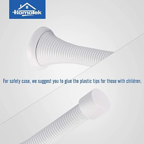 Miniatura 5 de HOMOTEK Paquete de 20 topes de puerta de resorte, tope de puerta resistente de 3-18 pulgadas, tope de puerta de resorte flexible con puntas de