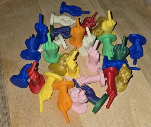 Generisch F-You Gift: Middle Finger Set Mixed Colours - Small Gag Gift (Pack of 25)