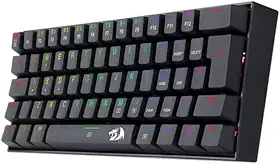 Teclado Gamer Mecanico Redragon Dragonborn RGB Preto (ABNT2; Switch Marrom)