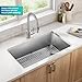 KRAUS Fairlane 33-inch Undermount Single Bowl 18-Gauge Stainless Steel Kitchen Sink, KHU640-33