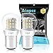 ALOPEE - 2-Stück Weiß 1157 Glühbirne 2057 2357 Lichtlampe - Super Hell 12-15V DC - Für Blinklicht Parklicht Rückfahrscheinwerfer RV Licht