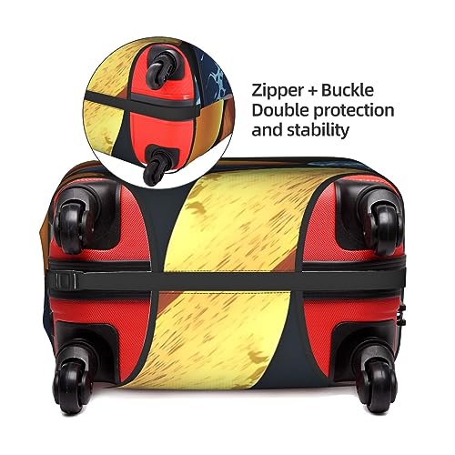 Yellow Pebbles Luggage Cover, #^Suitcase Protector, Trolley Case Cover For X-Large Luggage, Suitcase Protector.4
