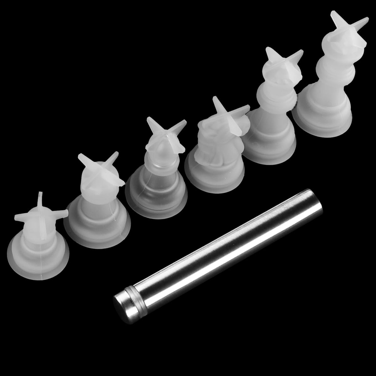 Ieron Chess Piece Mold Stand Mold Tray Chess Piece Mold Organizer Chess Piece Mold Display Stand Casting Chess Stable Support Frame Suitable For Diy Molding Beginners - Image 3
