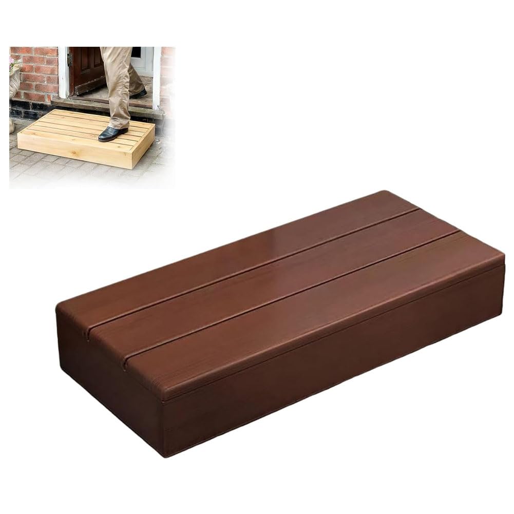 Sgabello per adulti, in legno, per esterni, leggero, piccolo, design antiscivolo per elevazione sicura