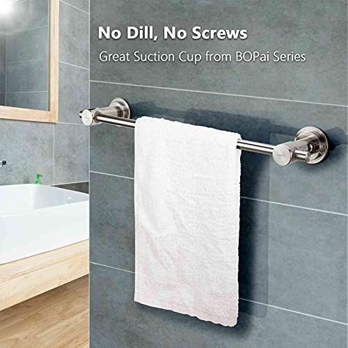 Bopai 24 Inch Suction Cup Towel Bar, Brushed Nickel #TOP1