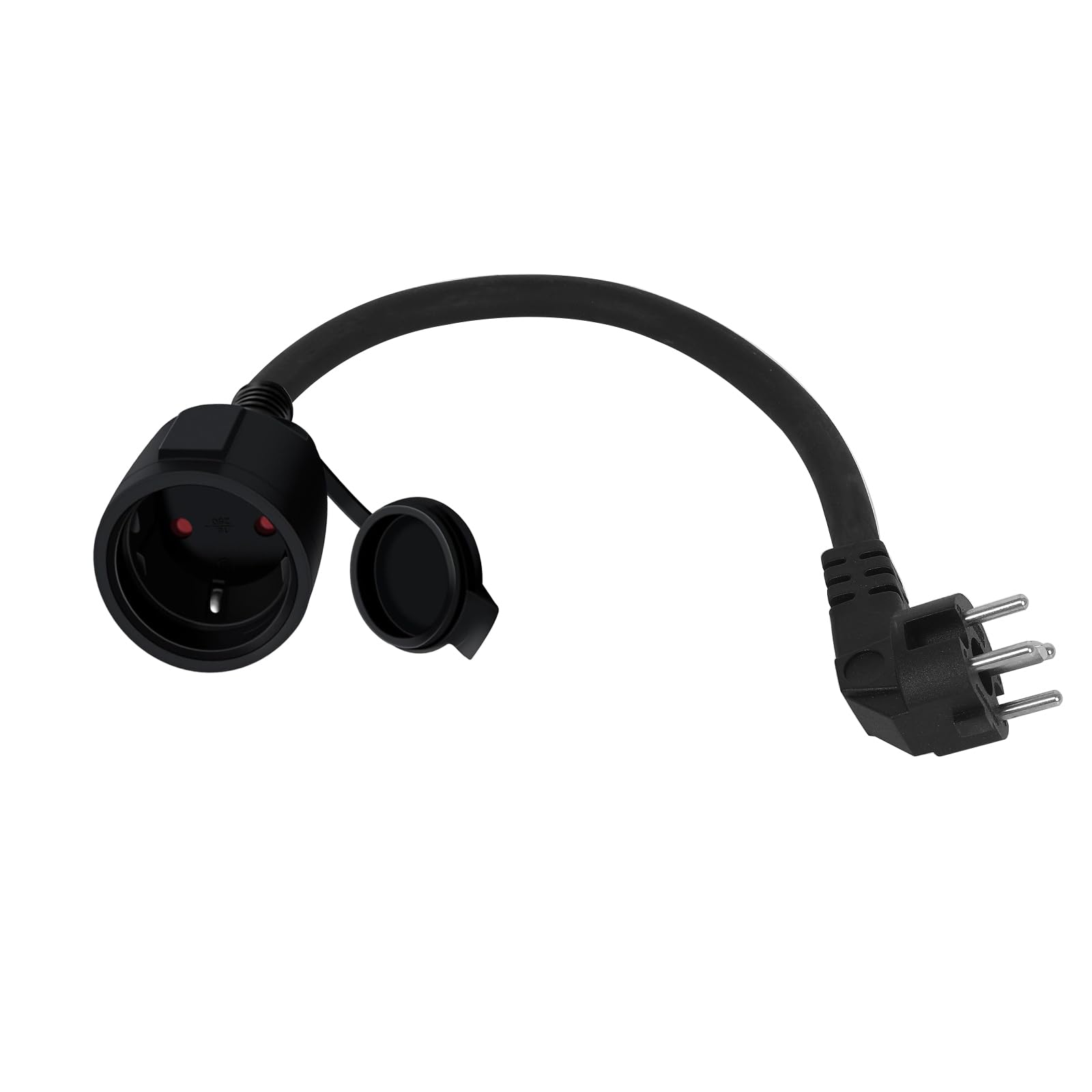 Adapter Perilex 16 A wtyczka kątowa na złącze Schuko, H07RN-F3G 2,5 mm², przewód gumowy, wtyczka adaptera prądu silnego