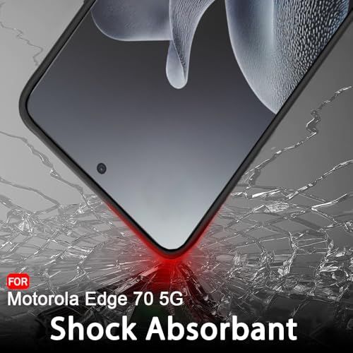 Image of TheGiftKart Sleek Back Cover Case for Motorola Moto Edge 70 5G | Slim Fit Protective Design | Ultra Matte Finish | Camera Protection Bump | Soft Back Cover Case for Moto Edge 70 5G (Silicone, Black)