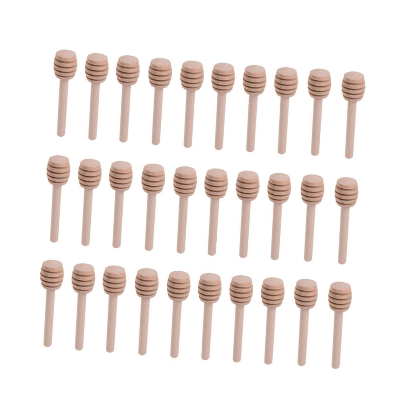 NAMOARLY 30pcs Wooden Honey Stick Mini Honey Dippers Honey Stir Sticks Syrup Dipper Stick Honey Dippers Bulk Honey Stick Spoon Honey Spoons Honeycomb Stick Mini Honey Sticks Mini Jam