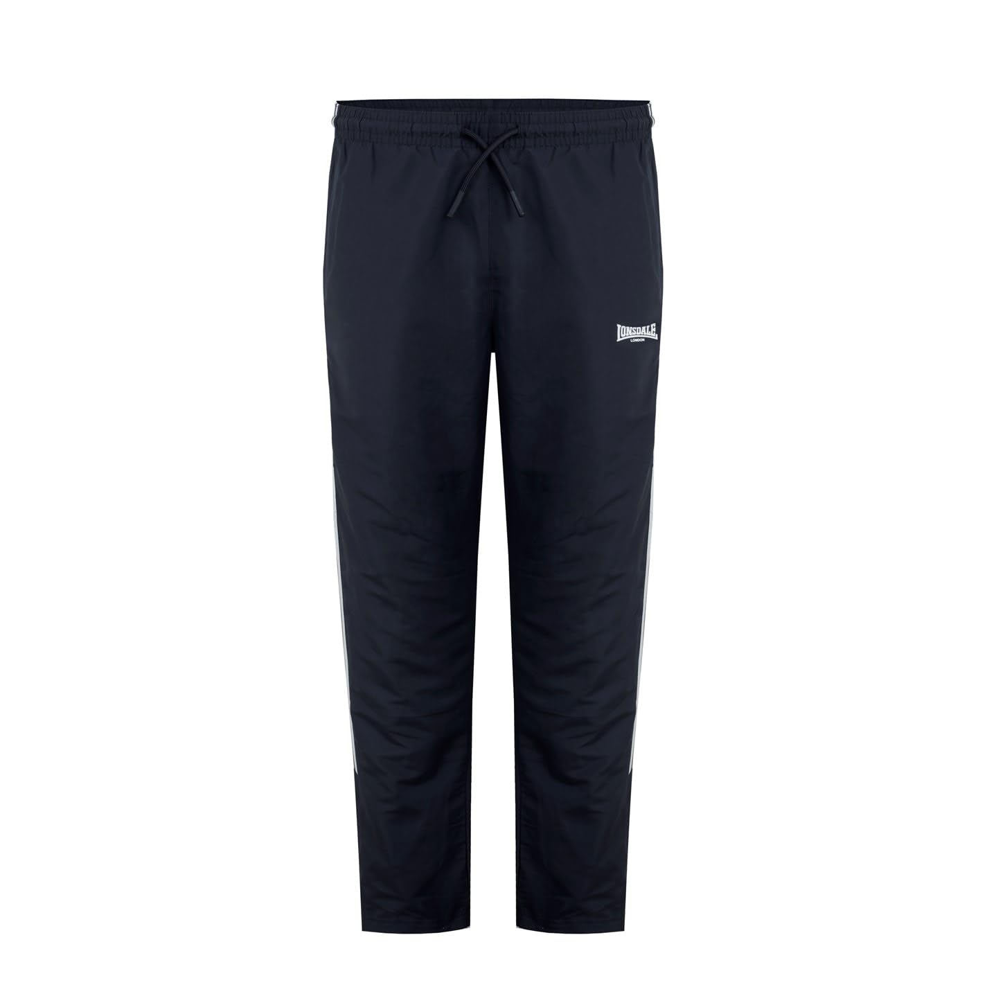 Lonsdale Mens 2 Stripe Oh Woven Pants Bottoms Black XXL