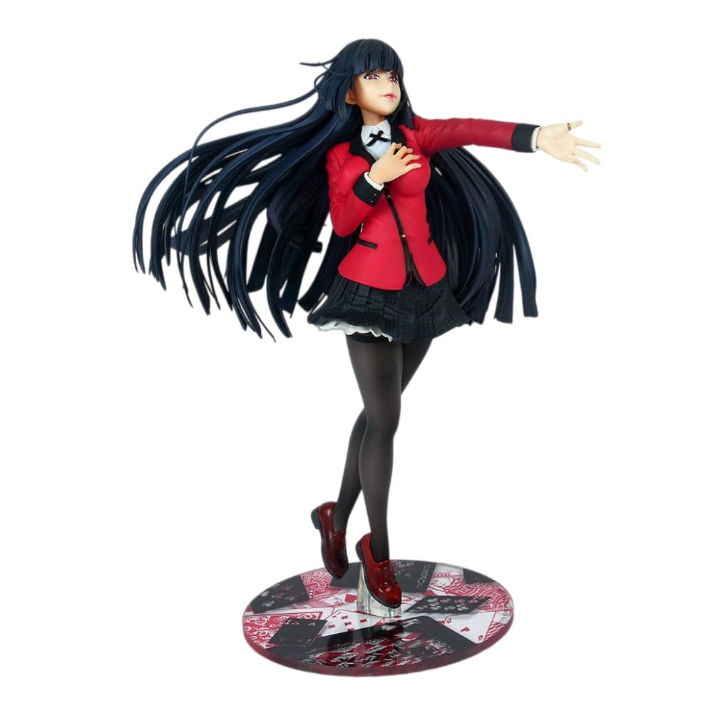 REOZIGN Kakegurui Figur, Jabami Yumeko Action-Figur, 22 cm, japanische Uniform, Anime, Manga, PVC, Puppenfiguren, Dekoration