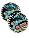 POP parties Laser Tag Party Favor Stickers - 40 Favor Bag Stickers - Laser Tag Thank You Tag - Laser Tag Party Supplies - Laser Tag Party Decorations
