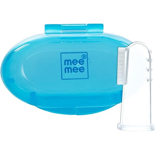 Mee Mee Silicone Baby Toothbrush with Case