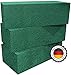 Produktbild 3 x Blumensteckschaum - Nasssteckschaum Set 23 x 11 x 7,5 cm Steckmos, Steckmasse, Steckziegel für Blumengestecke - Steckschwamm zum Basteln für Feiern, Auto, Hochzeit, Geschenke - deutsche Produktion