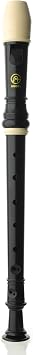 Angel ASRB-111 Soprano Recorder for Students Baroque Fingering, 2-Piece Design, Thumb Rest, Transparent Case Included, Affordable Beginner Model