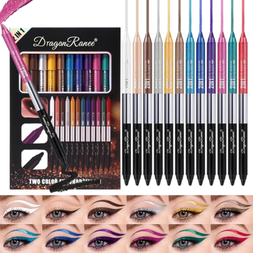 Set de 12 lápices delineadores Dulele multicolor miniatura 1