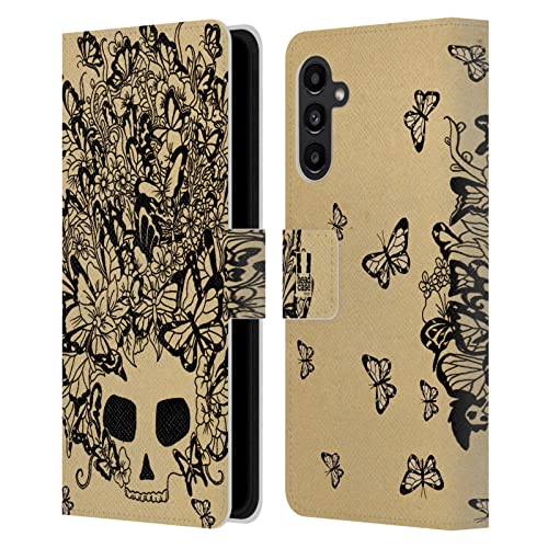 Étui en cuir de qualité Papillon Mix Doodle pour Samsung Galaxy A13