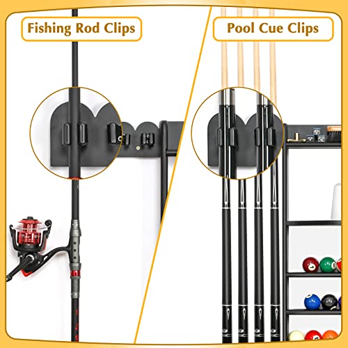 EXTCCT 30Pcs Pool Cue Clips with Screws for Rack & Fishing Rod - image 5