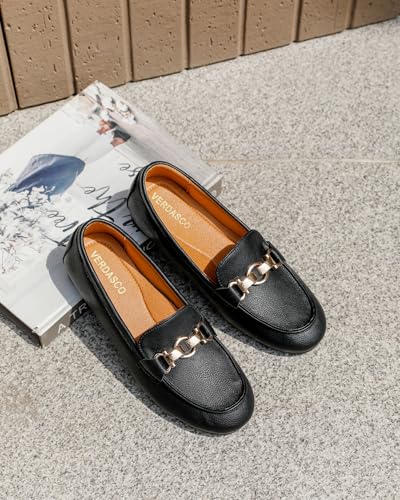 Image of VERDASCO Women's Loafers Comfort Slip-Ons Flat Work Shoes Casual Moccasins Penny Loafers Lady Dress Shoes