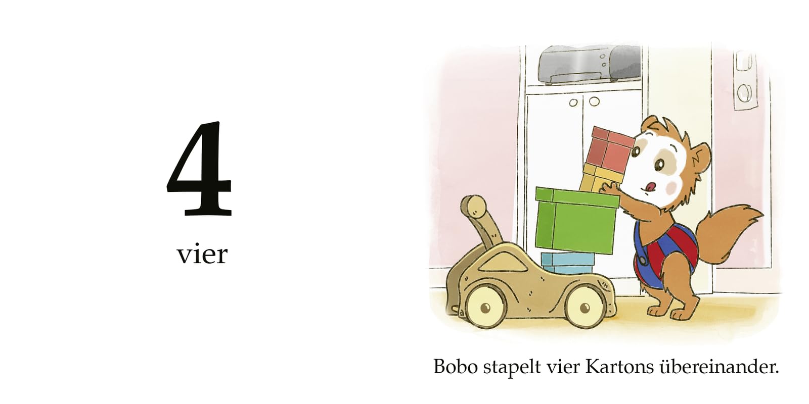 Bobo Siebenschläfer kann das schon (Würfel): Erstes Lernen: Farben, Zahlen, Jahreszeiten, Gegensätze, Draußen, Zuhause | Box mit 6 Mini-Büchern für Kinder ab 2 Jahren: 15