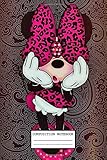 Composition Notebook: Vintage Minnie Mouse Wide Ruled Blank Lined Themed Journal Paper 7.44 x 9.69 Inches 110 Pages