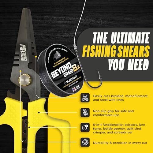 Beyond Fishing Pro Shears 6.5 in - Yellow - image 3