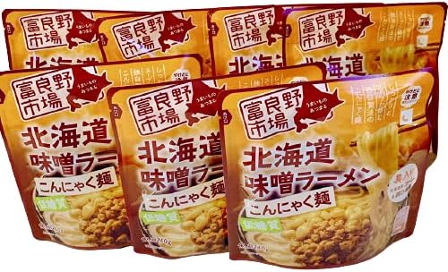 Amazon 低糖質 低カロリー 富良野市場 北海道 味噌ラーメン こんにゃく麺 7個セット 袋のままレンジ90秒 1食 162カロリー メーカー正規品 販売元 Epicurien エピキュリアン ロゴパック入り Epicurien ラーメン 通販