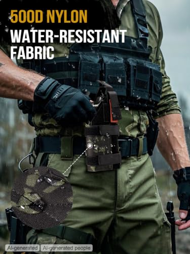 Image of OneTigris Right-Handed Nylon Pistol Holster, Belt & MOLLE Compatible