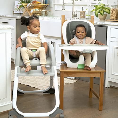 Ingenuity Full Course SmartClean 6-in-1 High Chair – SmartClean EVA Foam, 5 Point Safety Harness, 2 Dishwasher Safe Trays – Slate - image 8