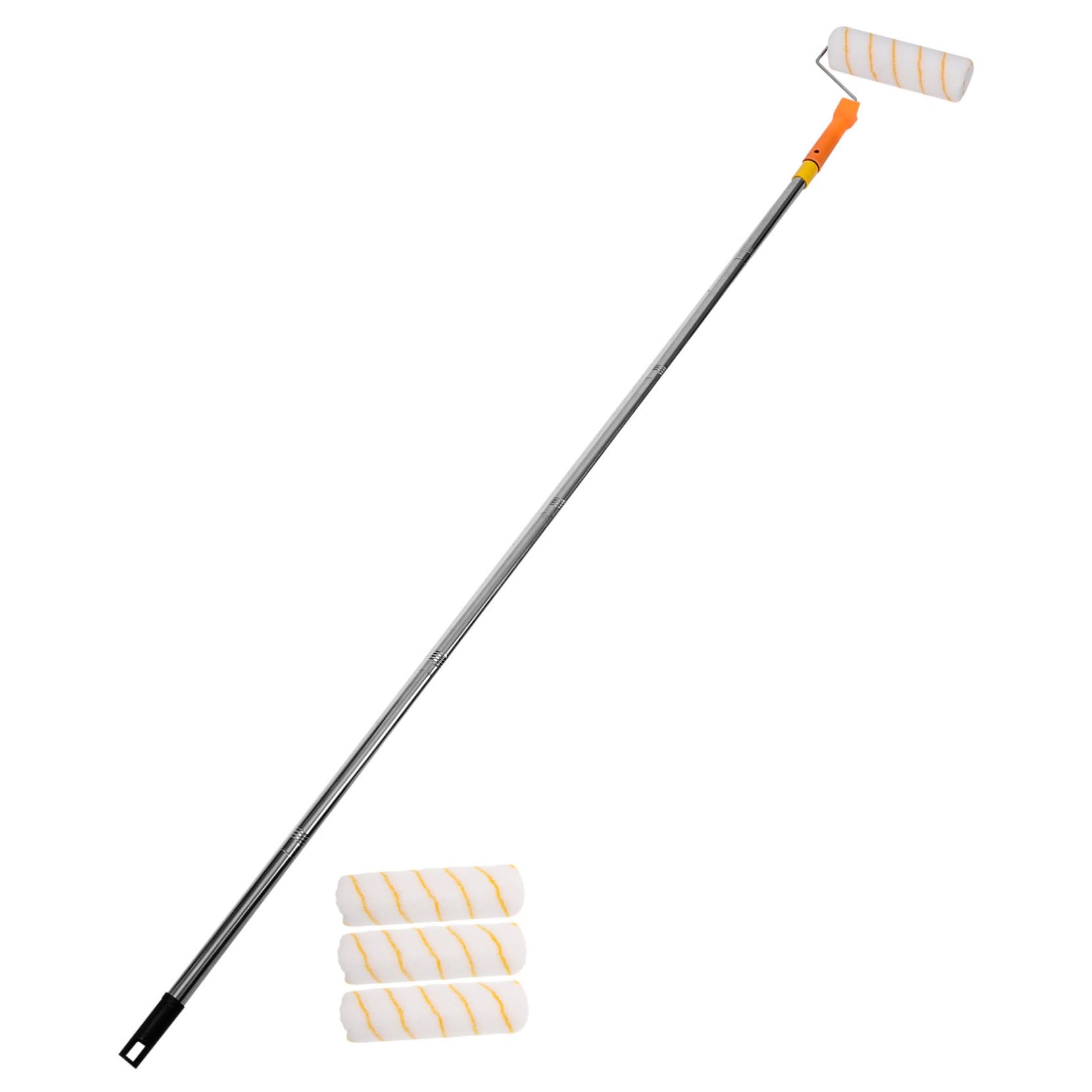 SHINEOFI Cepillo De Rodillo Telescópico Para Paredes Herramienta De Pintura Portátil Con Varilla Extensible Suministros De Pintura Para Mejoras Del Hogar