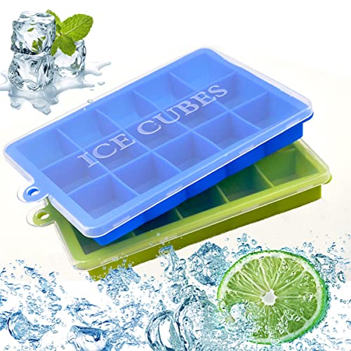 Bandejas de cubitos de hielo de silicona 2 piezas miniatura 1
