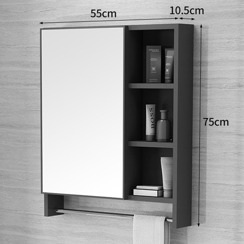 Amazon.co.jp: ミラーキャビネット 洗面化粧台 軽量 タオルハンガー