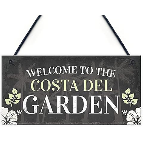 RED OCEAN Handmade Garden Welcome Sign Cover