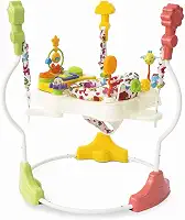 Brinquedo Pula Pula e Jumper 360º Bebê Infantil Centro Atividades com Luz e Som Elefantinho 6+ meses