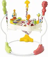 Brinquedo Pula Pula e Jumper 360º Bebê Infantil Centro Atividades com Luz e Som Elefantinho 6+ meses