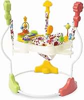 Brinquedo Pula Pula e Jumper 360º Bebê Infantil Centro Atividades com Luz e Som Elefantinho 6+ meses